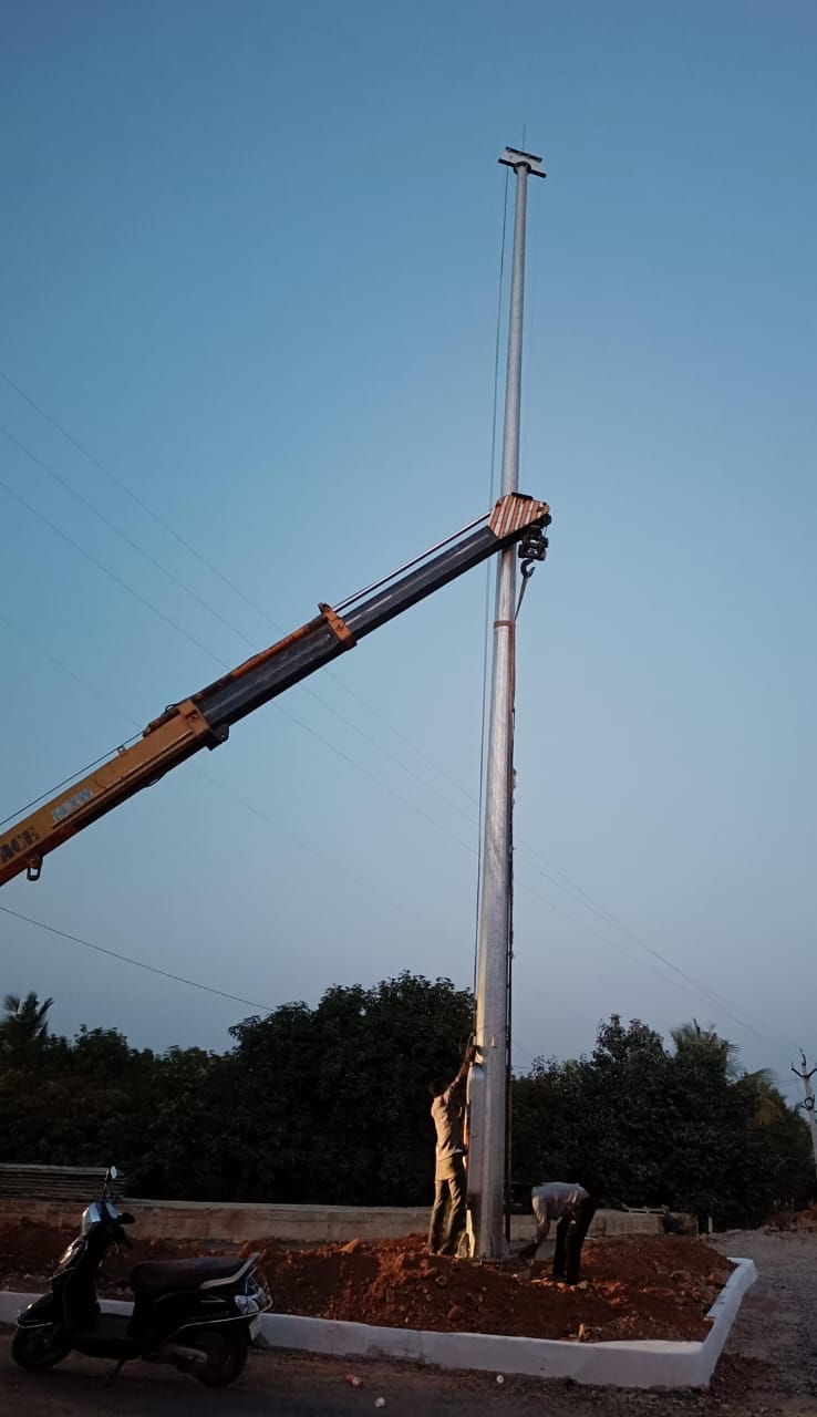 2nd- 16mtr highmast Erection